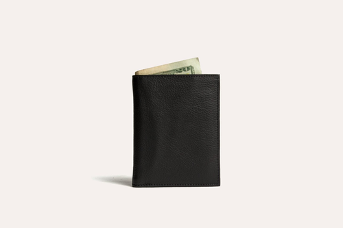 Men's Genuine Leather Slimfold Passcase Wallet