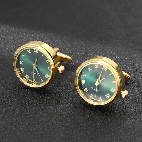 Men's Luxury Watch Cufflinks 3 styles multiple colors