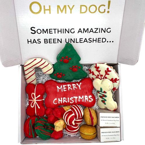 Merry Christmas Dog Treats Gift Box