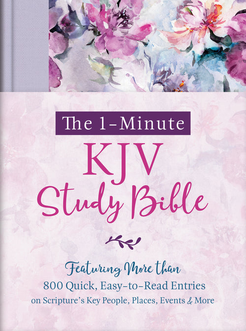 The 1-Minute KJV Study Bible - Lavender Petals