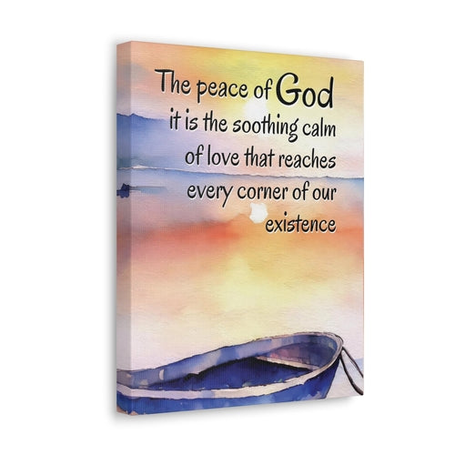 The Peace of God it is the soothing calm of love that reaches every corner of our existence....Canvas wall Art