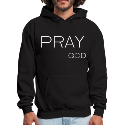 Pray -God Hoodie White Print