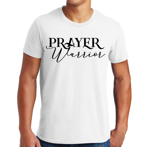 Prayer Warrior Men's Performance T-Shirt - Black Print