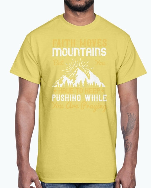 Faith Moves Mountains Men's T-Shirt