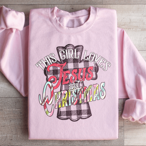 This Girl Loves Jesus & Christmas Women's Sweatshirt