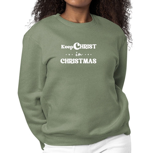 Keep Christ in Christmas Women's Christmas Sweatshirt