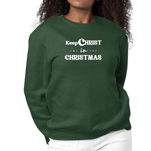 Keep Christ in Christmas Women's Christmas Sweatshirt