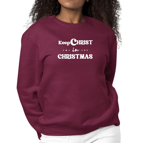 Keep Christ in Christmas Women's Christmas Sweatshirt