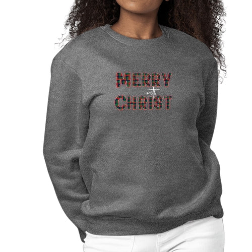 Merry With Christ Women's Christmas Sweatshirt