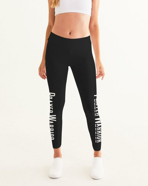 Prayer Warrior Women's Yoga Pants - Black & White