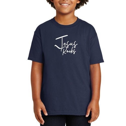 Kids T-shirt, Jesus Rocks