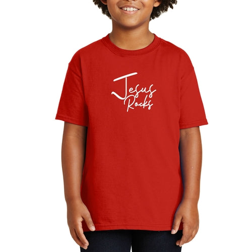 Kids T-shirt, Jesus Rocks