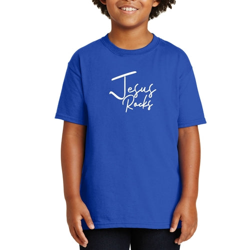 Kids T-shirt, Jesus Rocks